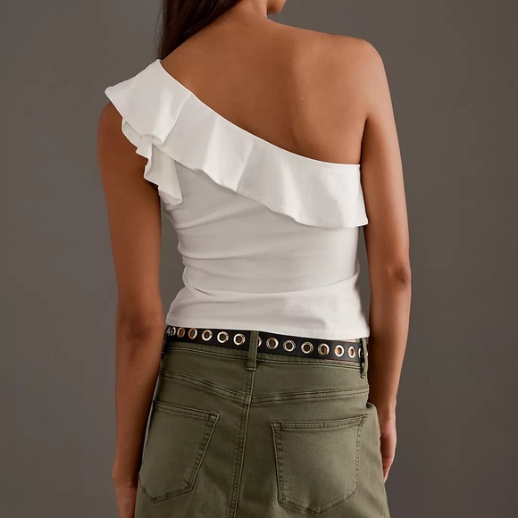 Maeve One-Shoulder Ruffled Top - Picture 7 of 9